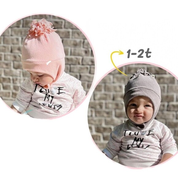 2 Baby Toddler Winter Hat Soft Fleece with Earflap Boys Girls Kids Baby Beanie - Picture 7 of 8